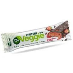 Батончик Olimp Veggie Protein Bar 50 г Полуниця 1/24 (5901330071782)