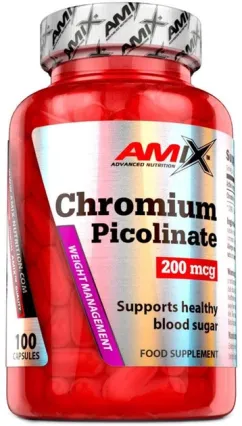 Мінерали Amix Chromium Picolinate 200 мкг 100 капс (8594060005966)