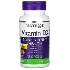 Витамины Natrol Vitamin D3 2,000 IU Straw 90 таб 11/2022 (47469058890)