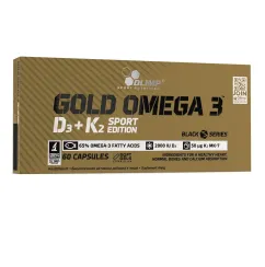 Вітаміни Olimp Gold Omega 3 D3+K2 sport edition 60 капс (5901330062070)