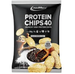 Заменитель питания IronMaxx Protein Chips 40 50 г соль&перец (4260648132570)