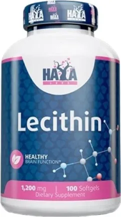 Натуральна добавка Haya Labs Lecithin 1200 мг 100 софт гель (854822007101)