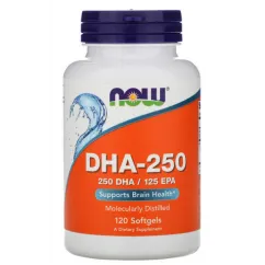 Витамины Now Foods DHA 250 120 софт гель (733739016102)