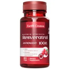 Натуральна добавка Earth's Creation Resveratrol 100 mg 60 капс (608786003774)