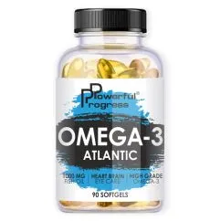 Жирные кислоты Powerful Progress Atlantic Omega-3 90 капсул (4820241840977)