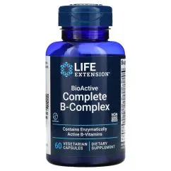 Вітаміни та мінерали Life Extension BioActive Complete B-Complex 60 вегакапсул (8719326360409)