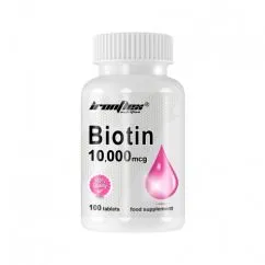 Вітаміни та мінерали IronFlex Biotin 10000 мкг 100 таблеток (5903140696810)