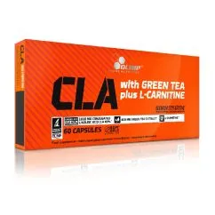 Жироспалювач Olimp CLA with Green Tea plus L-Carnitine, 60 капсул - Sport Edition (5901330048081)