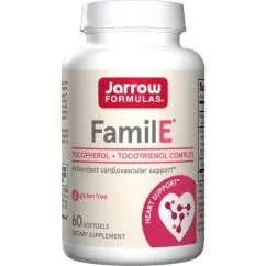 Вітаміни та мінерали Jarrow Formulas Famil-E 60 капсул (0790011120285)