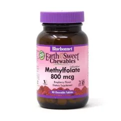 Витамины и минералы Bluebonnet Earth Sweet Chewables Methylfolate 800 мкг 90 жевательных таблеток (CN5116)