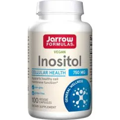 Вітаміни та мінерали Jarrow Formulas Inositol 750 мг 100 капсул (0790011010241)
