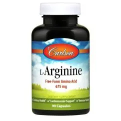 Амінокислота Carlson Labs L-Arginine 90 капсул (0088395067310)