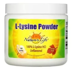 Амінокислота Nature's Life L-Lysine Powder 200 г (0040647512306)