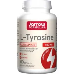 Аминокислота Jarrow Formulas L-Tyrosine 500 мг 100 капсул (0790011150015)