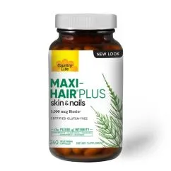 Вітаміни та мінерали Country Life Maxi-Hair Plus 240 капсул (015794050469)