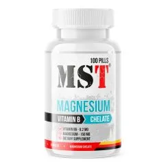 Витамины и минералы MST Magnesium Chelate Plus Vitamin B6 100 таблеток (CN7178)
