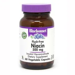Вітаміни та мінерали Bluebonnet Niacin Flush-Free 500 мг 60 капсул (743715004627)
