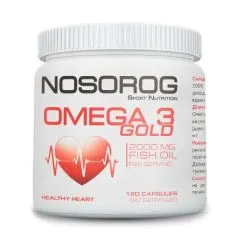 Жирні кислоти Nosorog Omega 3 Gold 180 капсул (2000000003184)
