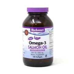 Жирные кислоты Bluebonnet Natural Omega 3 Salmon Oil 180 капсул (743715009530)