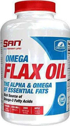Жирні кислоти SAN Omega Flax Oil 100 капсул (672898500063)