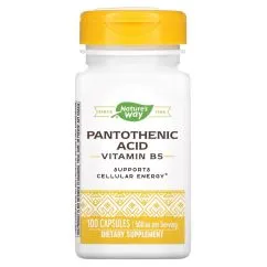 Витамины и минералы Nature's Way Pantothenic Acid 100 капсул (0033674404911)