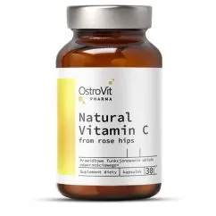 Вітаміни та мінерали OstroVit Pharma Natural Vitamin C від Rose Hips 30 капсул (5903246226461)