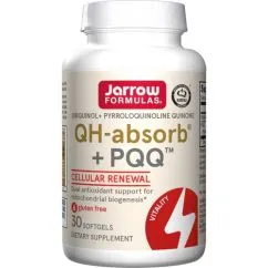 Витамины и минералы Jarrow Formulas Ubiquinol QH-Absorb + PQQ 30 капсул (0790011060277)