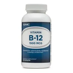 Витамины и минералы GNC Vitamin B12 1500 90 капсул (0048107205775)