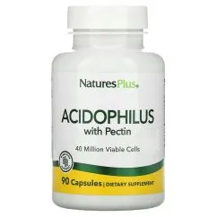 Пробиотики и пребиотики Natures Plus Acidophilus with Pectin 90 капсул (097467044807)