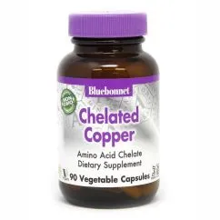 Витамины и минералы Bluebonnet Albion Chelated Copper 90 вегакапсул (0743715006652)