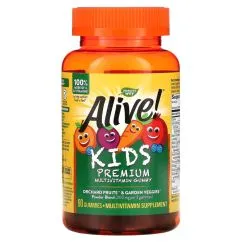 Витамины и минералы Nature's Way Alive! Gummies Multi-Vitamin for Children 90 желеек (033674157893)