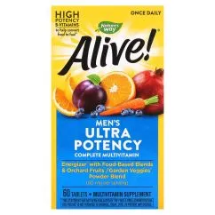 Витамины и минералы Nature's Way Alive! Once Daily Men’s Ultra Potency 60 таблеток (0033674156858)
