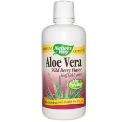 Натуральная добавка Nature's Way Aloe Vera Leaf Gel and Juice 1 л Лесные ягоды (033674142806)