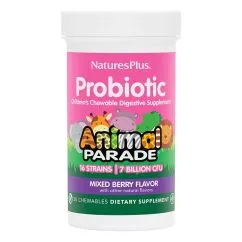 Пробиотики и пребиотики Natures Plus Animal Parade Probiotic 30 жевательных таблеток (CN13523-1)