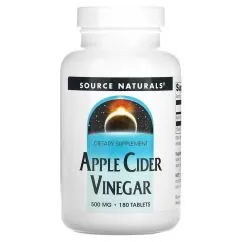 Натуральная добавка Source Naturals Apple Cider Vinegar 500 mg 180 таблеток (0021078013563)