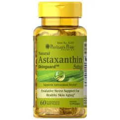 Натуральная добавка Puritan's Pride Astaxanthin 5 mg 60 капсул (0025077362035)