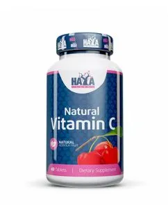 Вітаміни Haya Labs Natural Vitamin C from Organic Acerola 60 таб (853809007783)