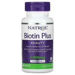 Вітаміни Natrol Biotin Plus 60 таб (47469071417)
