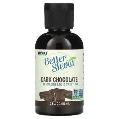 Замінник живлення Now Foods Better Stevia, 60 мл, Dark Chocolat (733739069665)