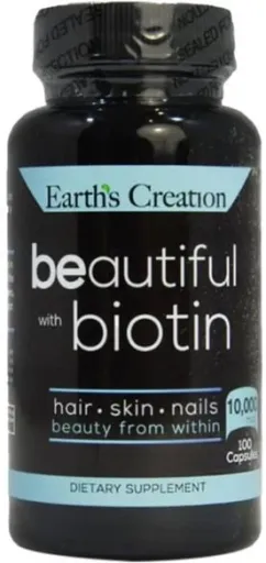 Вітаміни Earth's Creation Beautiful Biotin 10,000 mcg 100 капс (608786003286)