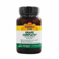 Натуральная добавка Country Life Grape Complete 90 вегакапсул (015794073161)