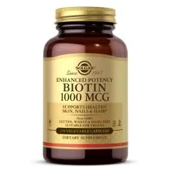 Вітаміни та мінерали Solgar Biotin 1000 мкг 250 вегакапсул (0033984003125)