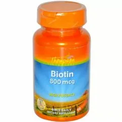 Вітаміни та мінерали Thompson Biotin 800 мкг 90 таблеток (0305251217642)