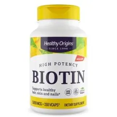 Витамины и минералы Healthy Origins Biotin High Potency 5000 мкг 150 вегакапсул (0603573251079)