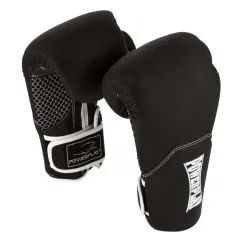 Перчатки боксерские PowerPlay PP 3011 Black/White Carbon 10 унций (CN11073-1)