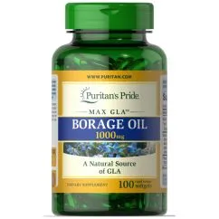 Жирні кислоти Puritan's Pride Borage Oil 1000 мг 100 капсул (0074312177323)