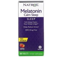 Натуральна добавка Natrol Melatonin Calm Sleep 60 таб Strawberry (47469060466)