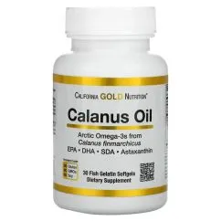 Жирные кислоты California Gold Nutrition Calanus Oil 500 mg 30 капсул (898220019984)