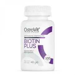 Витамины и минералы OstroVit Biotin Plus 100 таб