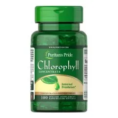 Натуральная добавка Puritan's Pride Chlorophyll Concentrate 50 mg 100 капсул (0074312134616)